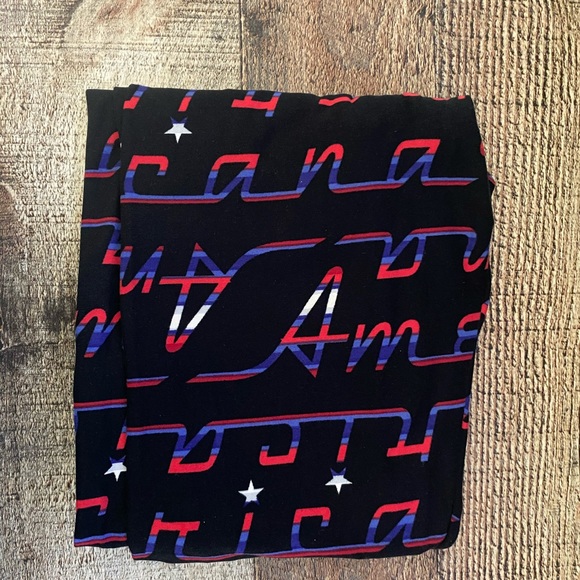 Lularoe patriotic one size leggings - Picture 2 of 2